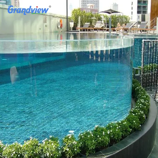 Clear Transparent Glass Panels for Custom Outdoor Swimming Pool Extra Large Thermoforming Plastic Acrylic Wall Sheet