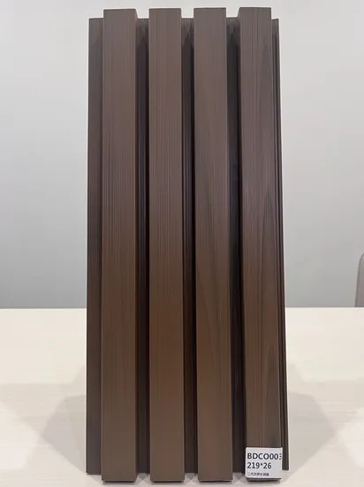Fence Bamboo Eco Wood Composite Exterior Acrylic Waterproof Fireproof 3D PVC WPC Wall Panel