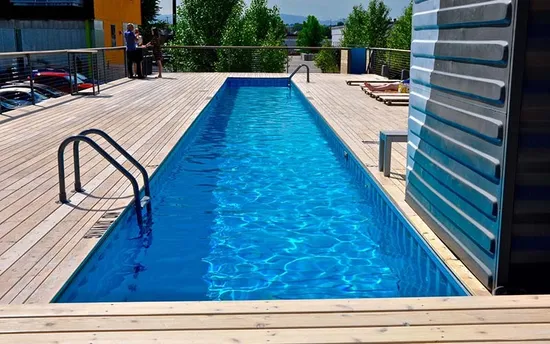 China Ready Made 10m8m Custom in Ground Fiber Glass Swim SPA Pools 