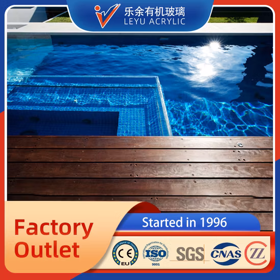 Factory Direct Supply Clear Swimming Pool Acrylic Wall, Acrylic