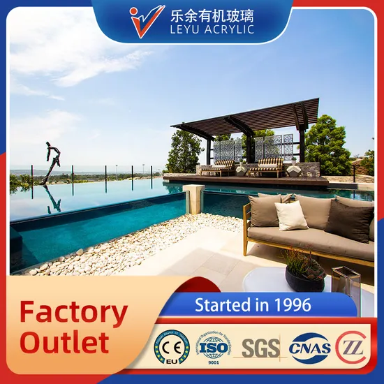 Factory Direct Price Transparent Customized Round Acrylic Swimming Pool 
