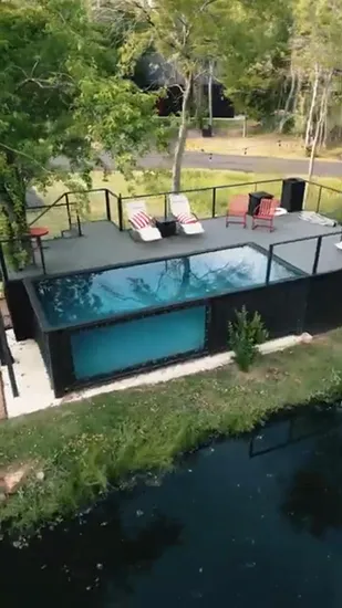 Above Ground Big Rectangular Designs Hydrotherapy Outdoor Swimming Pool 