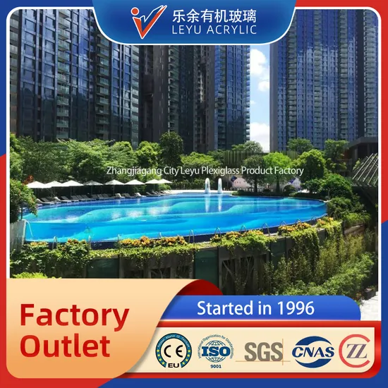 Swim Acrylic Above Ground Outdoor SPA Swimming Infinity Pool 