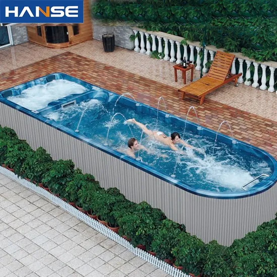 Light Luxury Outdoor Leisure Rectangle Whirlpool Swim SPA Infinity Swimming Pool 